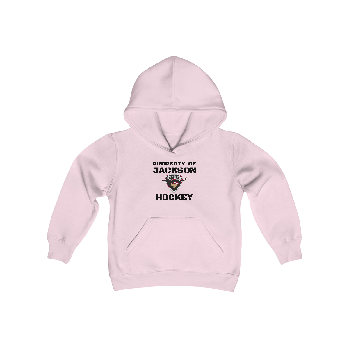 Property of Jackson Giants Hockey Youth Heavy Blend Hooded Sweatshirt - Image 9