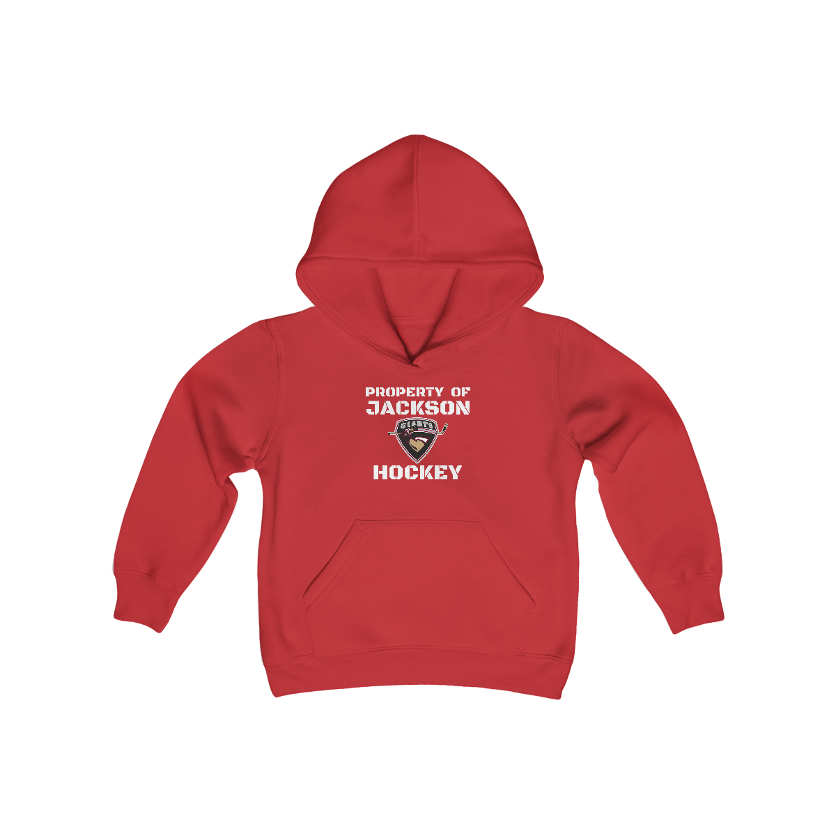 Property of Jackson Giants Hockey Youth Heavy Blend Hooded Sweatshirt - Image 11