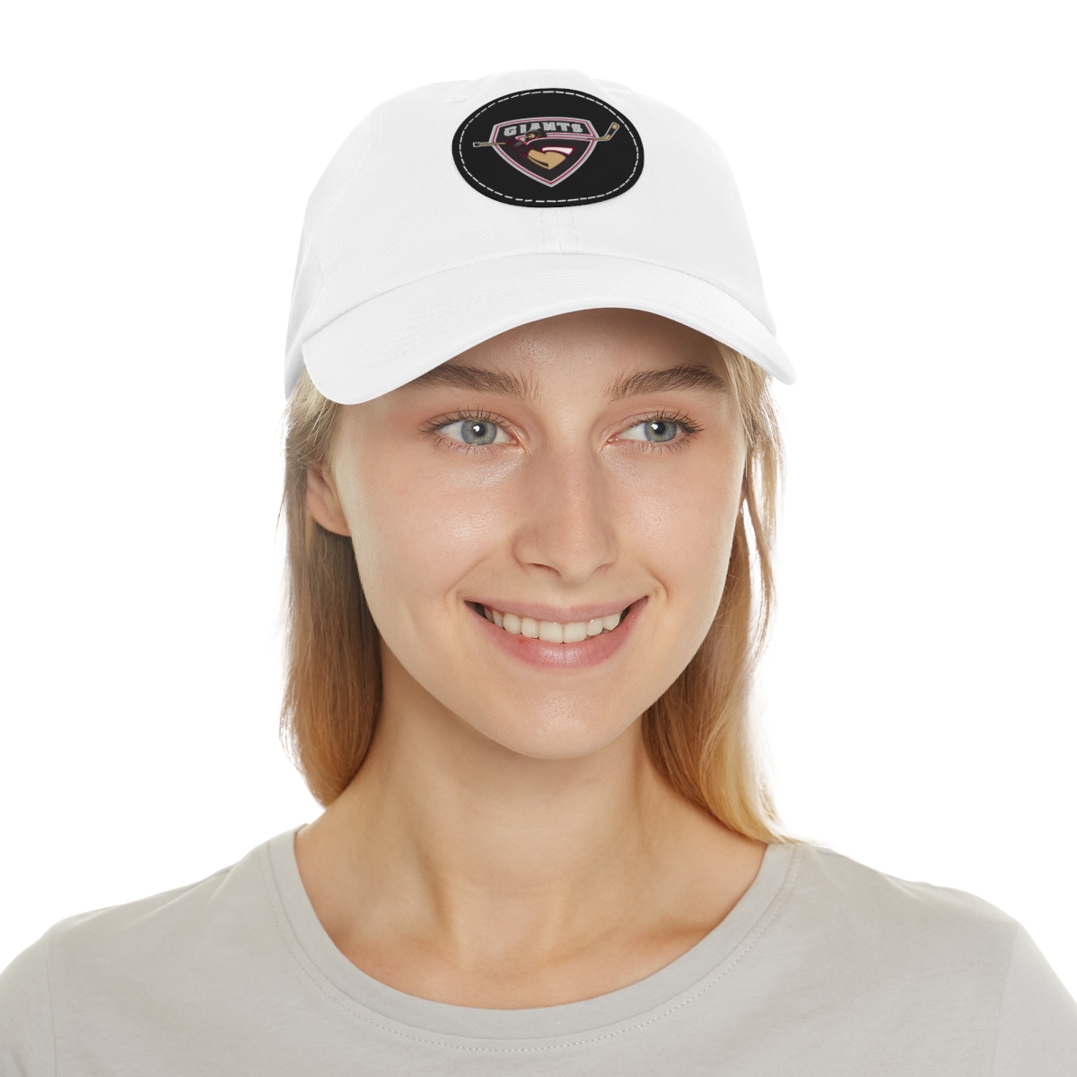 Jackson Giants Dad Hat with Leather Patch (Round) - Image 8