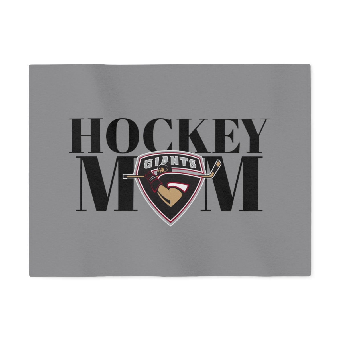 Jackson Giants Hockey Mom Sweatshirt Blanket | Grey - Image 5